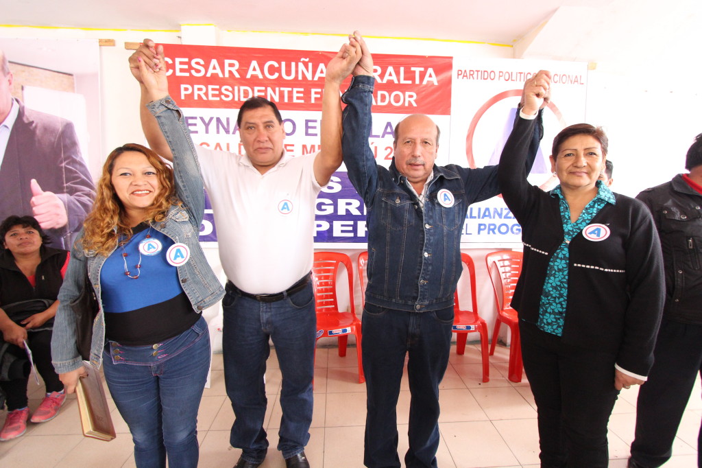 Reynaldo Encalada Tovar, luego de las elecciones internas en Alianza Para el Progreso.