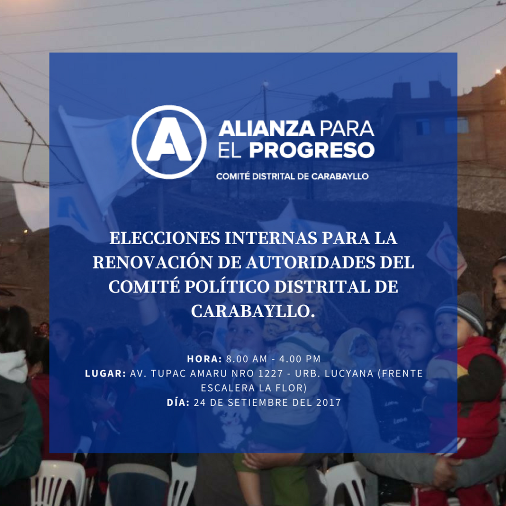 Elecciones Internas del Distrito de Carabayllo