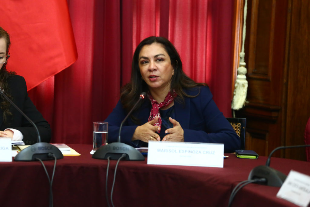Marisol Espinoza señaló que información entregada por Fujimori será verificada. Foto: congreso.gob.pe