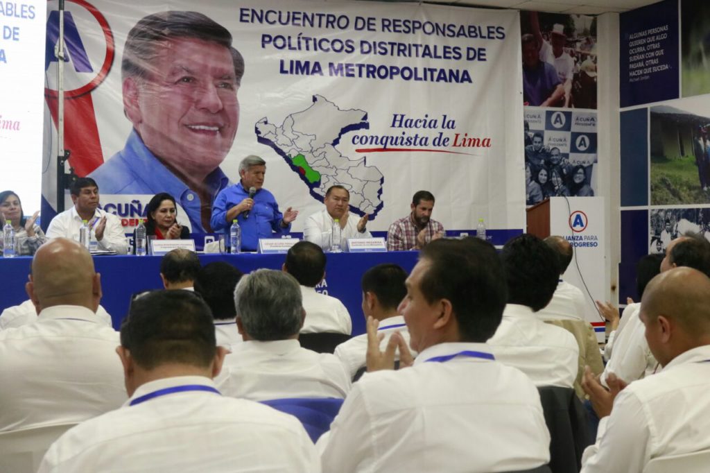 Dr. Acuña apeló a la unidad en el Primer Encuentro de responsables políticos distritales de Lima Metropolitana.